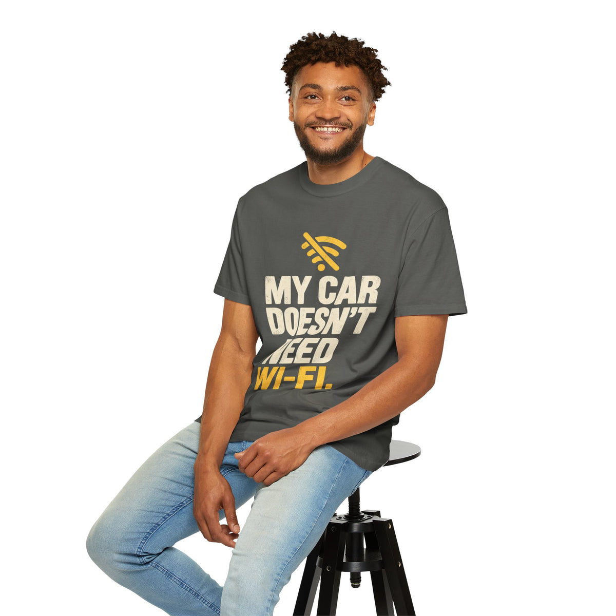 My Car Doesn’t Need Wi-Fi Funny Driving T-Shirt