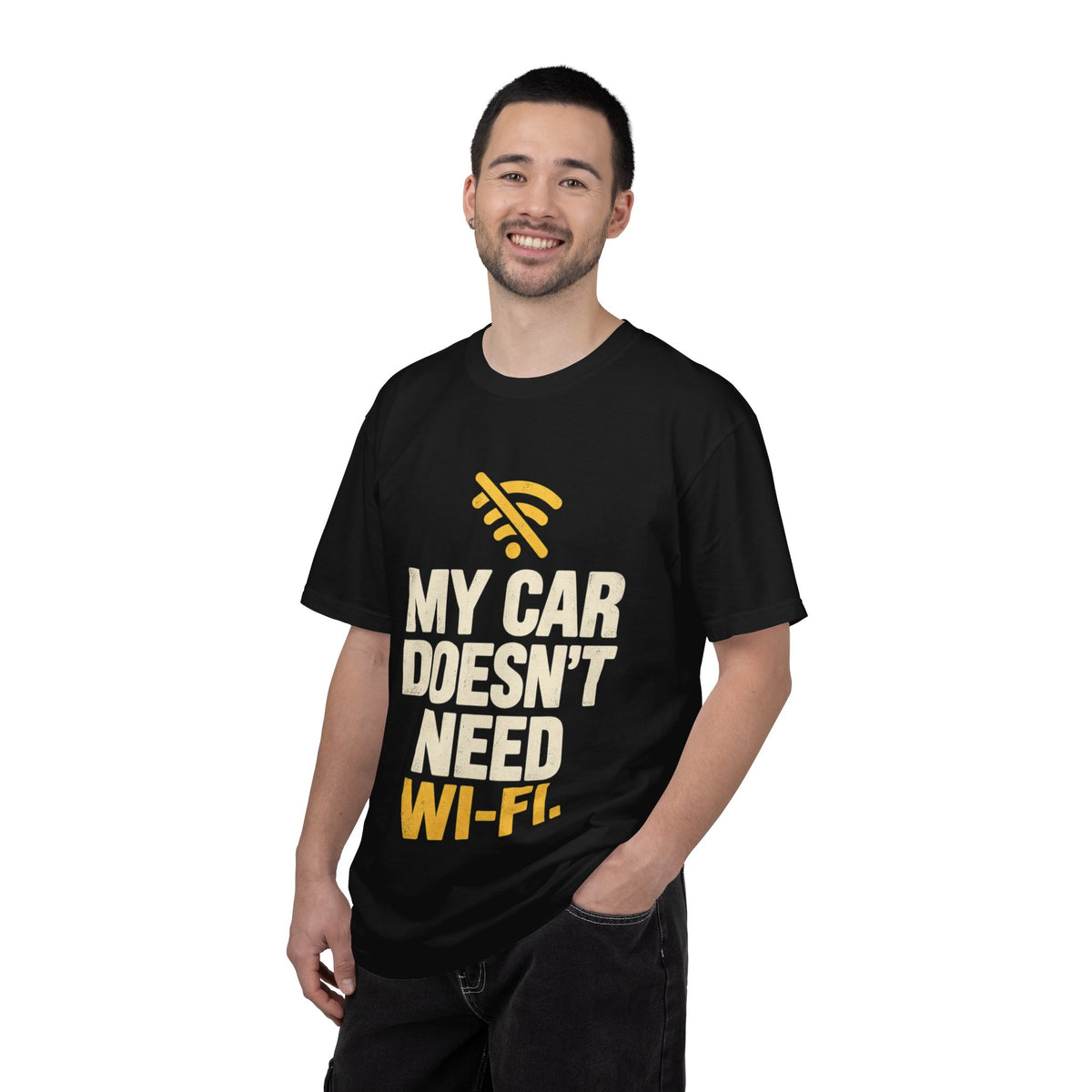 My Car Doesn’t Need Wi-Fi Funny Driving T-Shirt