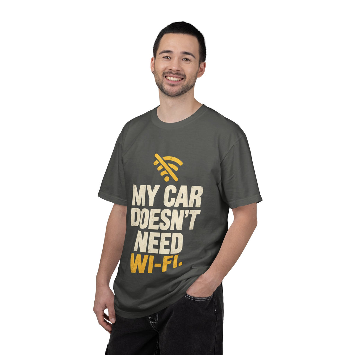 My Car Doesn’t Need Wi-Fi Funny Driving T-Shirt